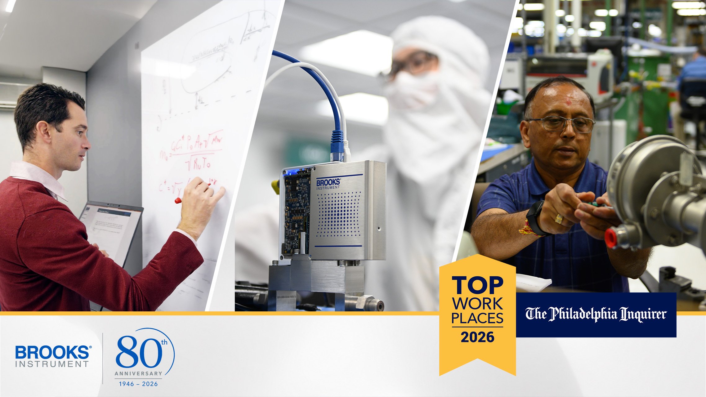 Brooks Instrument Named a 2026 Top Workplace by The Philadelphia Inquirer