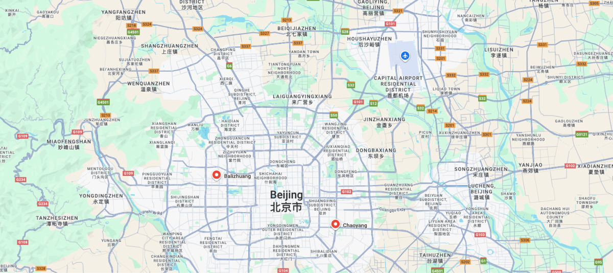 China - Beijing Map